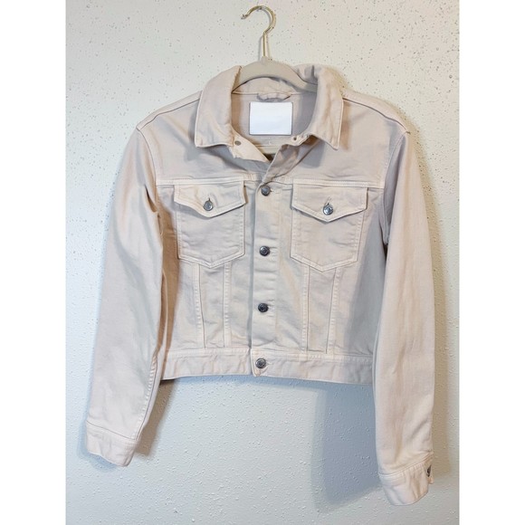Everlane The Limited Edition 01 Cropped Blush Denim Jacket - Picture 8 of 9